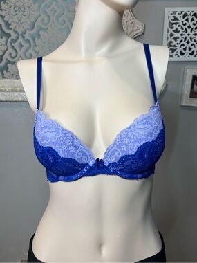 Victoria secret Lace Push-Up Bra in Two-Tone Blue/purple 32b